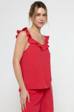 Pieces Top de tirantes con volante