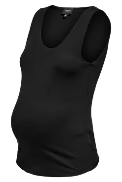 Only Maternity Top de tirantes cuello asimétrico maternity