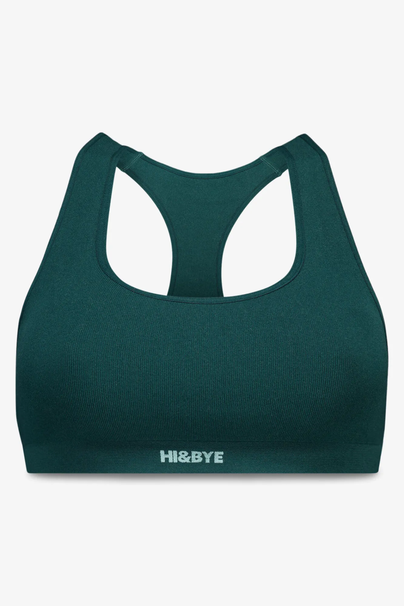 HI&BYE Top deportivo seamless canalé oscuro