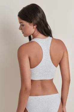 HI&BYE Top deportivo seamless canalé