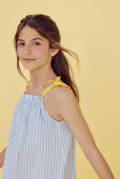 Crianças Springfield Kids Top rayas de tirantes para niña