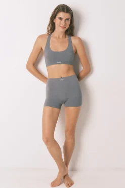 Women'secret Top sin costuras LOVELY cuadrillé claro