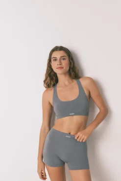 Women'secret Top sin costuras LOVELY cuadrillé claro