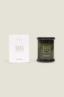 Textura Vela aromática bosque salvaje
