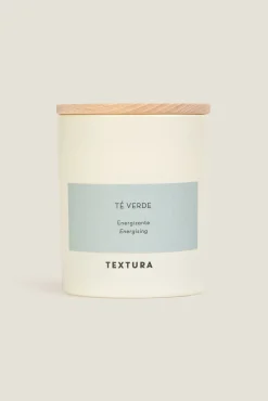 Textura Vela perfumada té verde