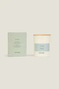 Textura Vela perfumada té verde