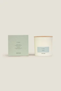 Textura Vela perfumada té verde