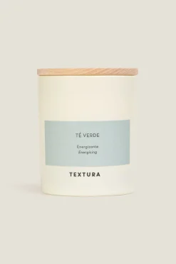 Textura Vela perfumada té verde