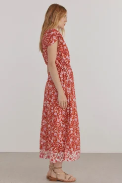Pedro del Hierro Vestido caftán largo estampado