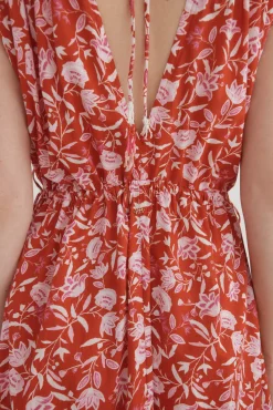Pedro del Hierro Vestido caftán largo estampado