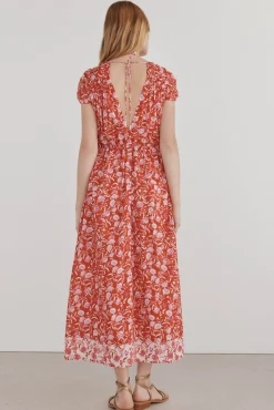 Pedro del Hierro Vestido caftán largo estampado