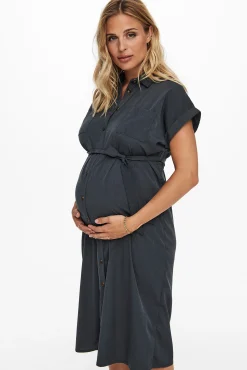 Only Maternity Vestido camisero liso maternity