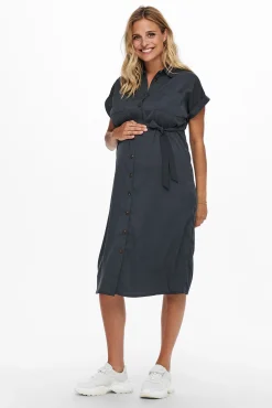 Only Maternity Vestido camisero liso maternity