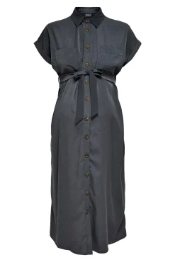 Only Maternity Vestido camisero liso maternity