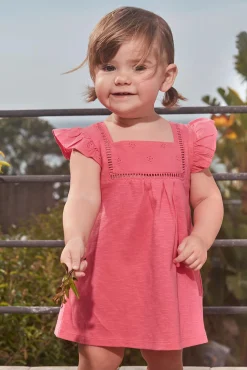 Crianças Gocco Vestido con volantes rosa