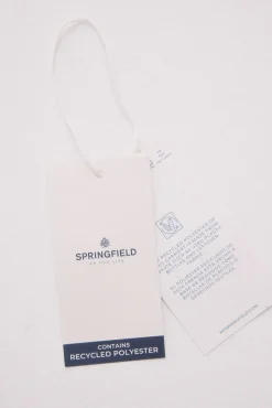 Springfield Vestido corto bordado suizo