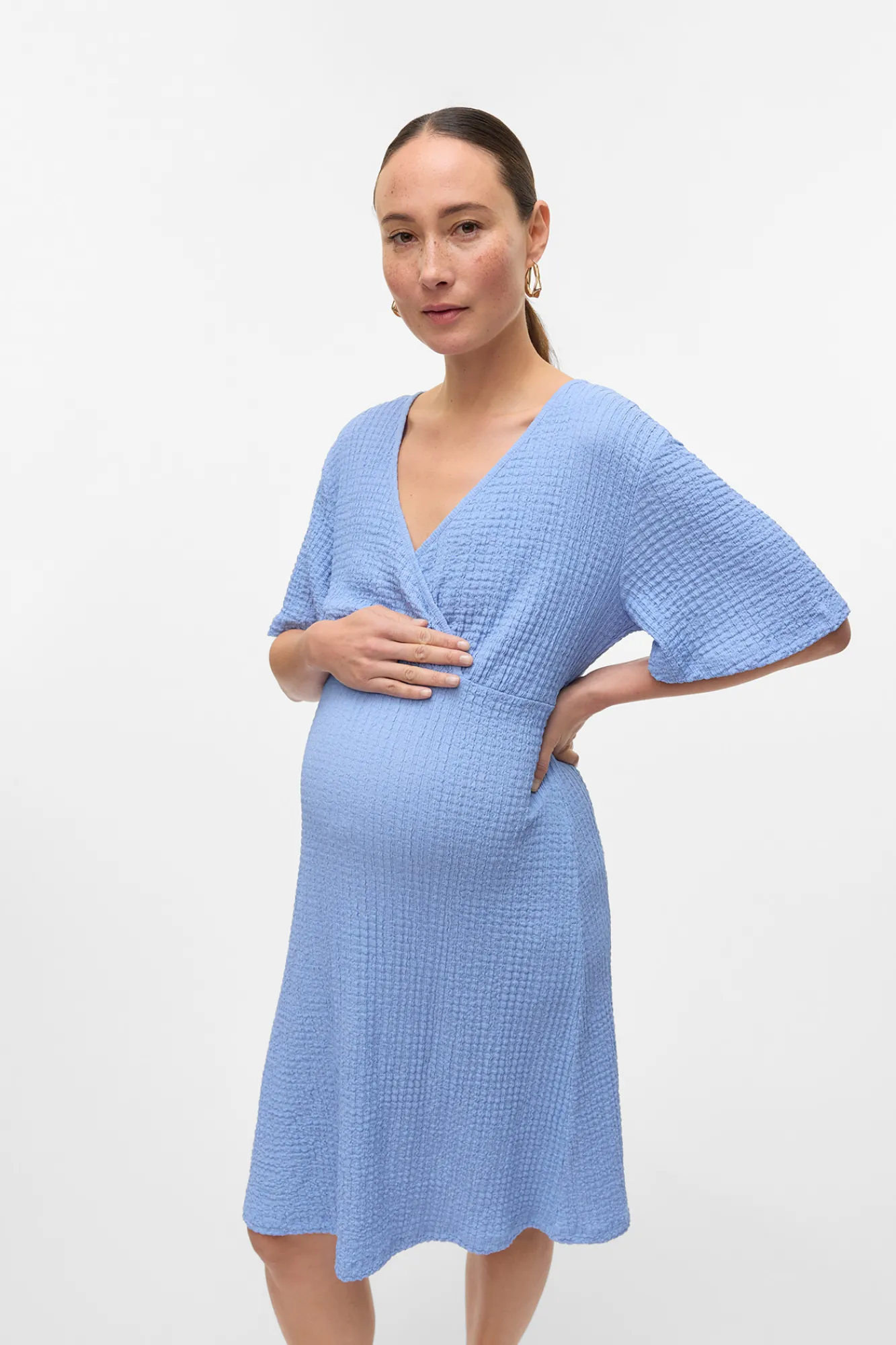 Mamalicious Vestido corto de manga corta maternity y lactancia