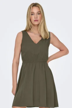 Only Vestido corto de tirantes anchos
