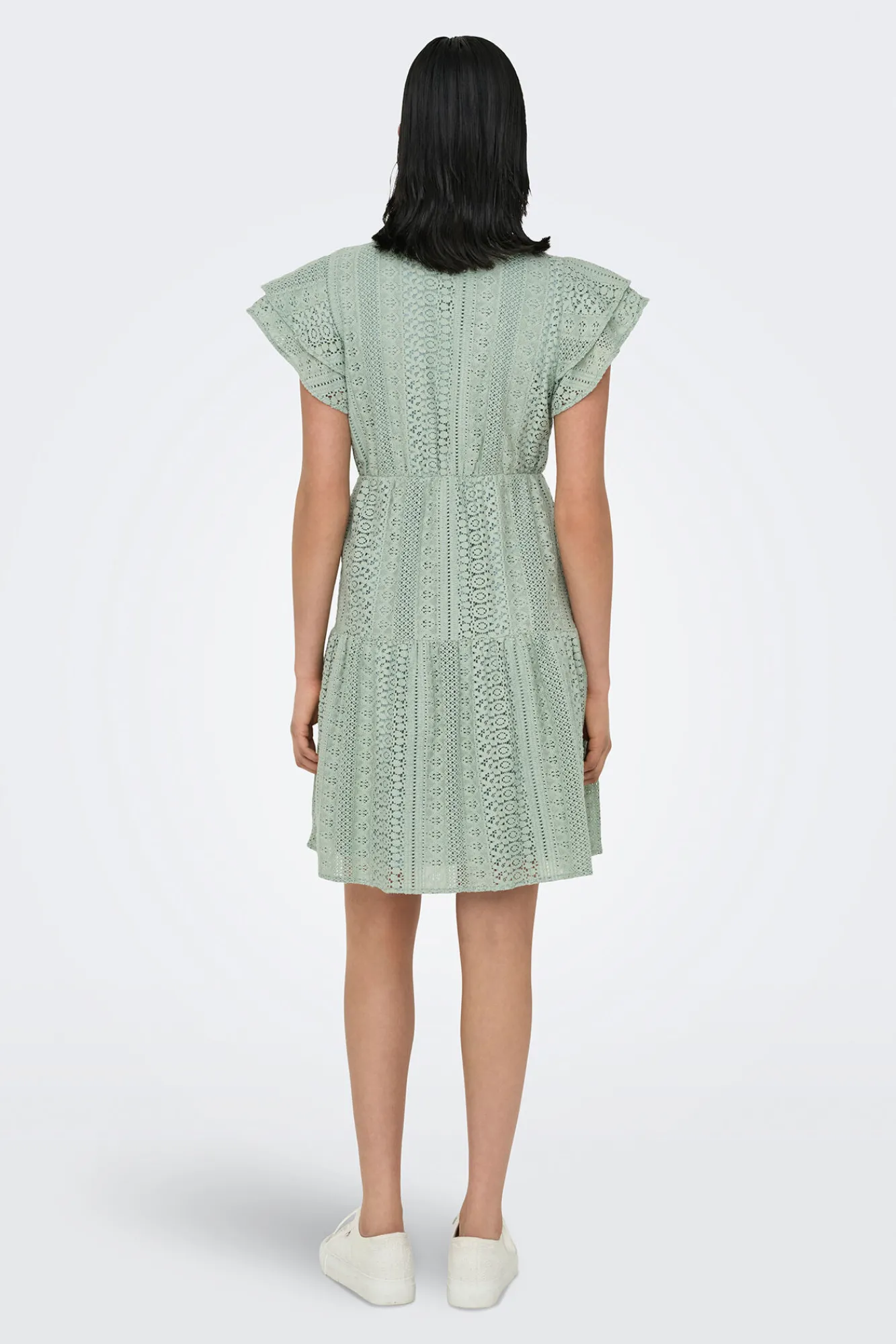 Only Vestido corto manga corta