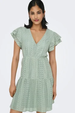 Only Vestido corto manga corta