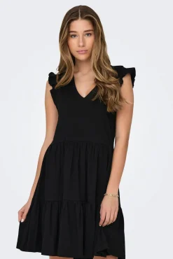 Only Vestido corto manga corta