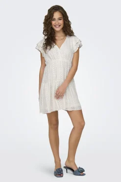 Only Vestido corto manga corta
