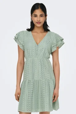 Only Vestido corto manga corta