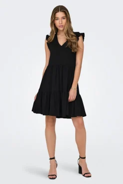 Only Vestido corto manga corta