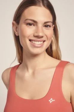 Dash and Stars Vestido corto tirantes coral