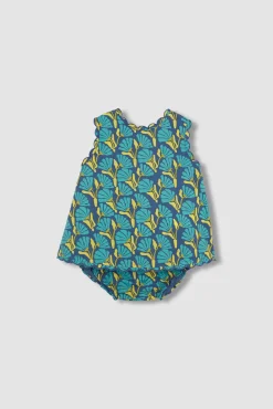 Crianças Gocco Vestido de flores con lazo