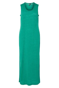 Pieces Vestido de lurex largo