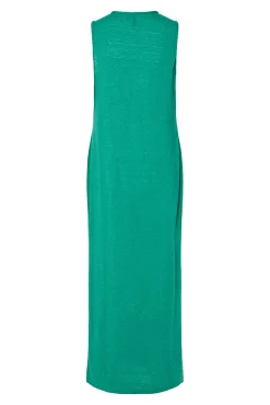Pieces Vestido de lurex largo