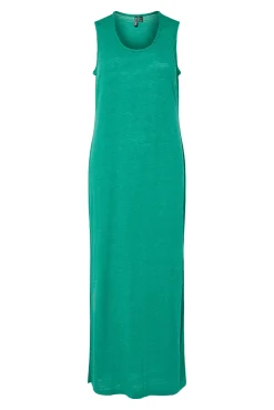 Pieces Vestido de lurex largo