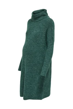 Only Maternity Vestido de punto corto cuello vuelto premamá