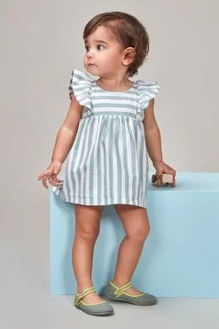 Crianças Gocco Vestido de rayas de punto
