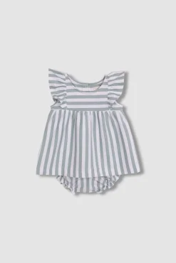Crianças Gocco Vestido de rayas de punto