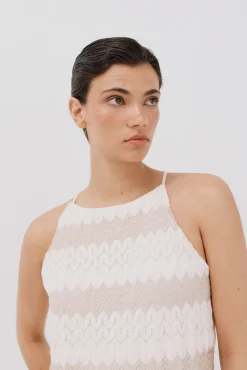 Cortefiel Vestido halter estructura