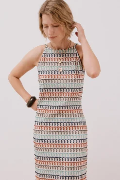 Slowlove Vestido halter multicolor