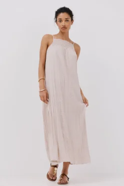 Cortefiel Vestido halter satinado