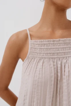 Cortefiel Vestido halter satinado