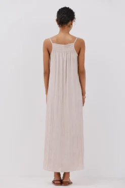 Cortefiel Vestido halter satinado