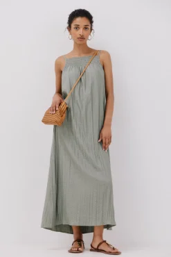 Cortefiel Vestido halter satinado