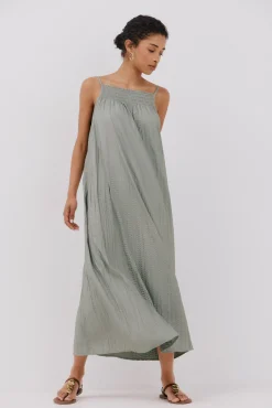Cortefiel Vestido halter satinado