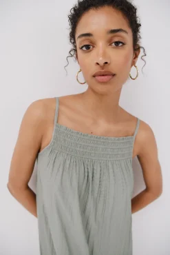 Cortefiel Vestido halter satinado