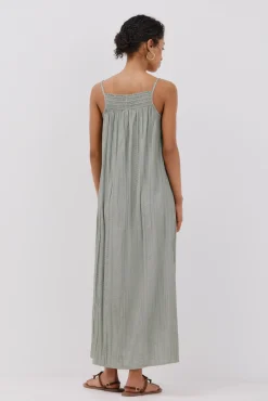 Cortefiel Vestido halter satinado