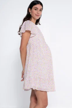 Ohma! Vestido lactancia estampado con botones