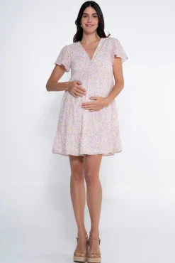 Ohma! Vestido lactancia estampado con botones