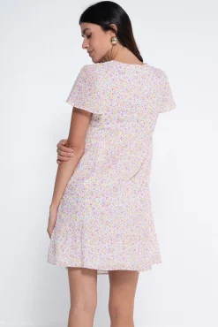 Ohma! Vestido lactancia estampado con botones