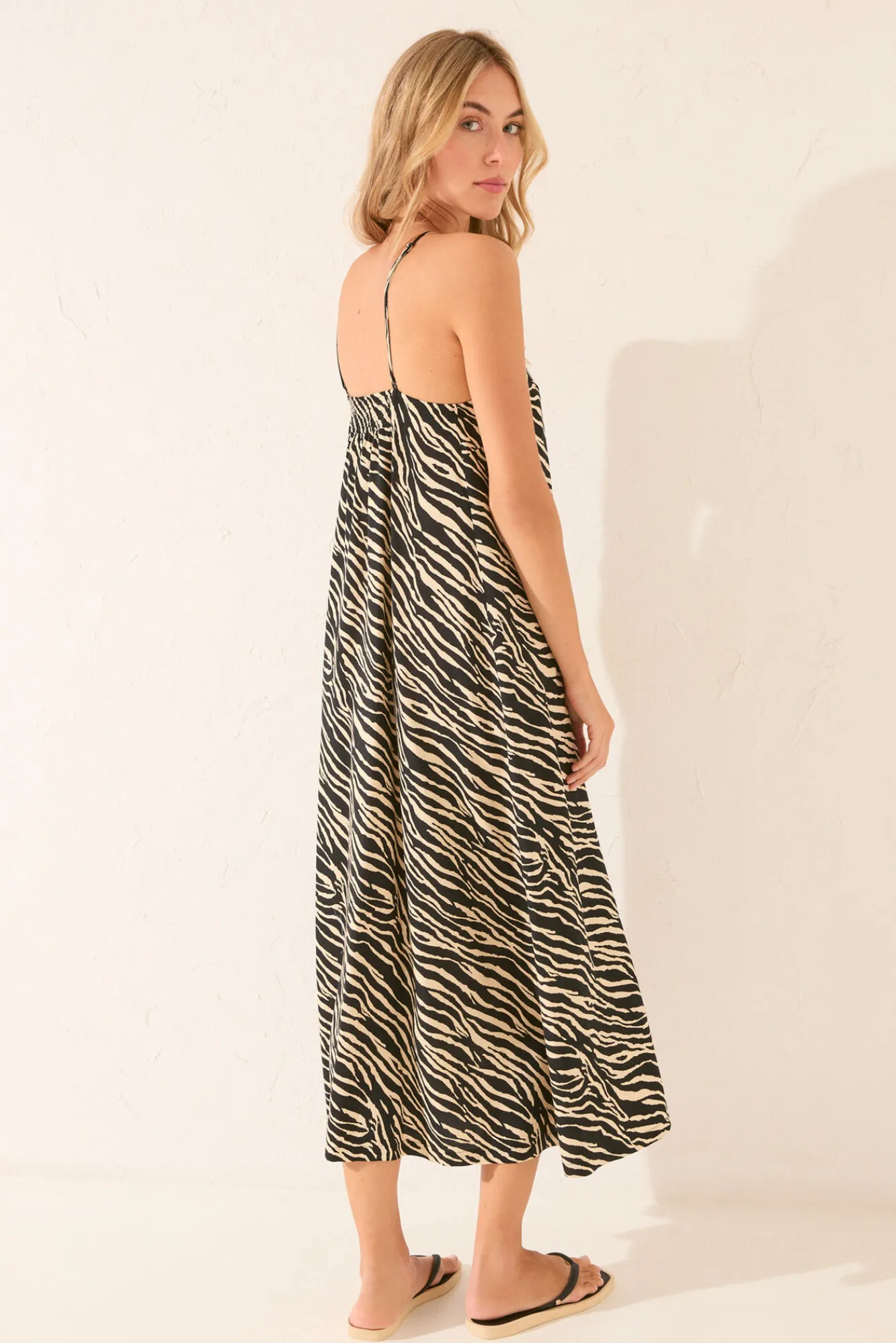 Women'secret Vestido largo animal print