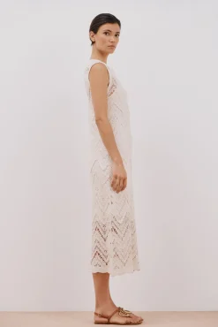 Cortefiel Vestido largo crochet